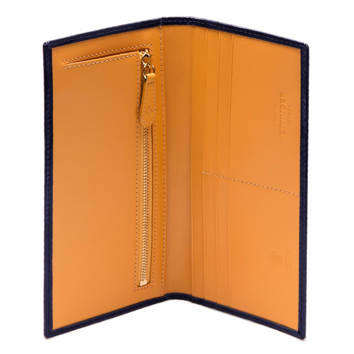 محفظة طويلة من جلد اللجام مع جيب بسحاب - الصورة 5