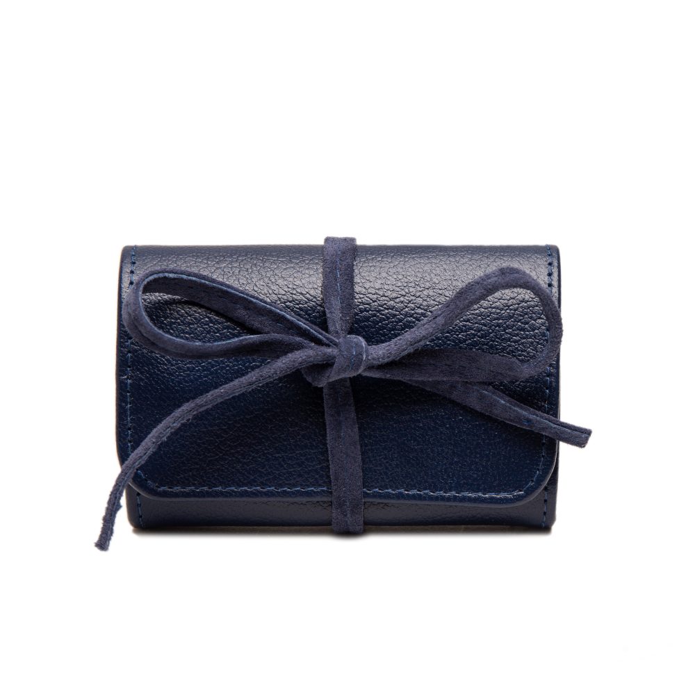 CAPRA ECRU Mini Jewellery Roll with Tie